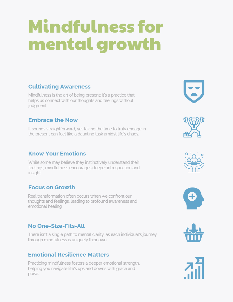 The Benefits Of Mindfulness For Mental And Emotional Growth